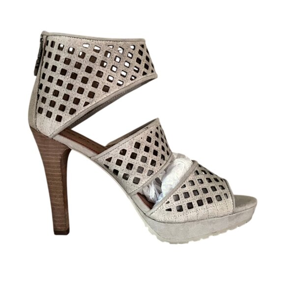 MISS SIXTY TIANA CUT-OUT LEATHER HEELS, NIB - Picture 2 of 8